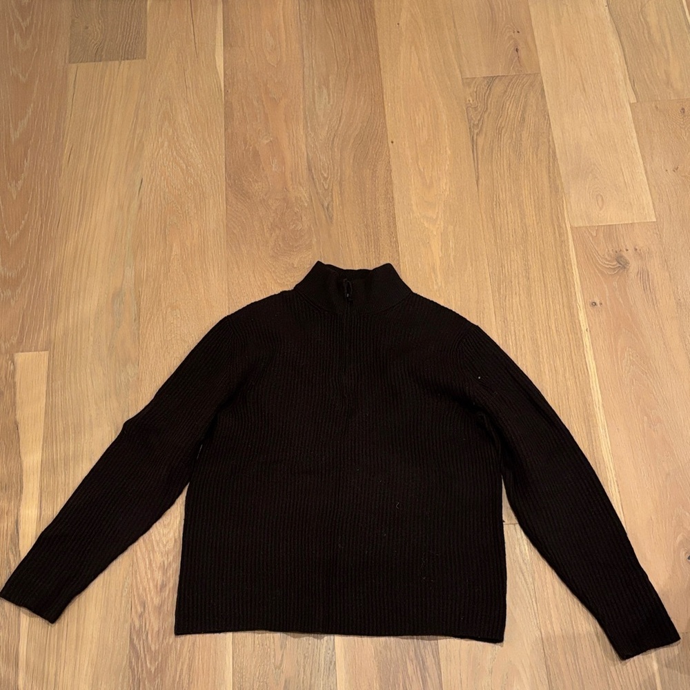 Banana Republic Black Zip Up Sweater